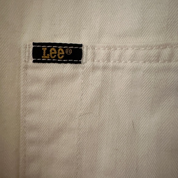 🍷Lee white denim log sleeve jumpsuit size large - Picture 8 of 8